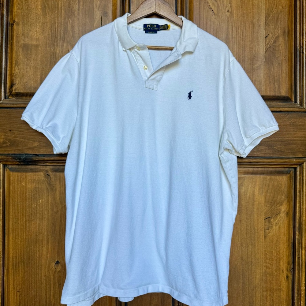 Polo by Ralph Lauren White Classic Fit Men's Polo Shirt